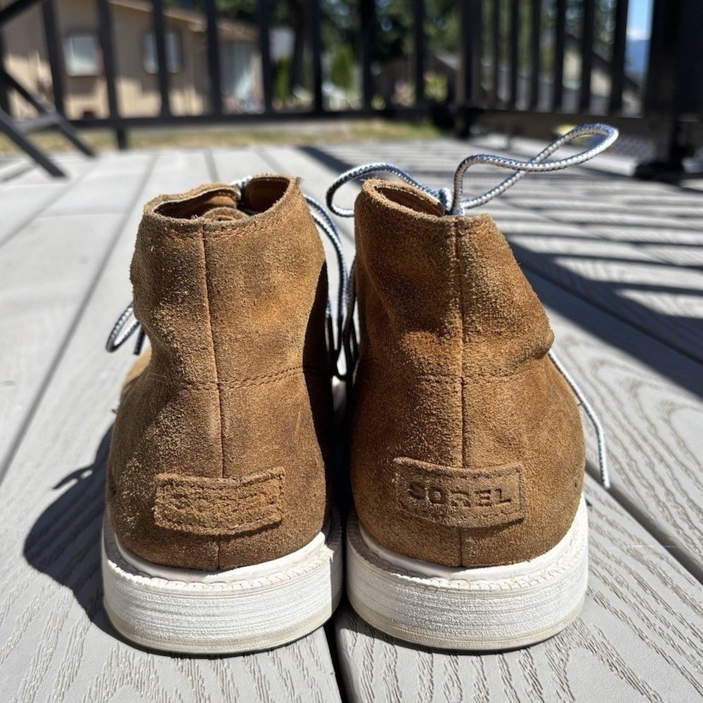 Sorel NM2560-224 Tobacco Brown Suede Leather Chukka Ankle Boots Mens Size 10 - Picture 9 of 10